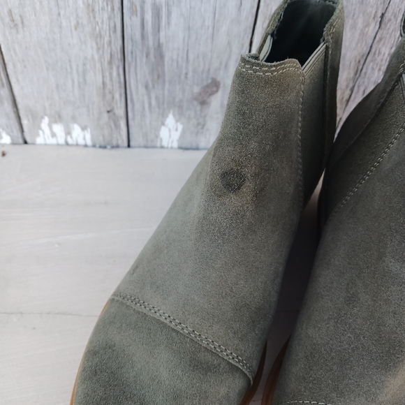 Sorel Evie II Chelsea Green Boots Womens 6.5 Waterproof Shoe Snow Booties Suede - Picture 4 of 11